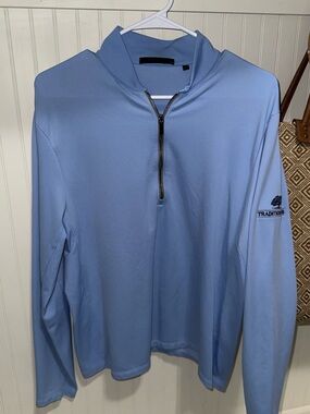 Greyson Light Blue Half-Zip Shirt Jacket